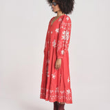 abito con ricamo fiori SERAFINA DRESS 100 POPPY sea ny 