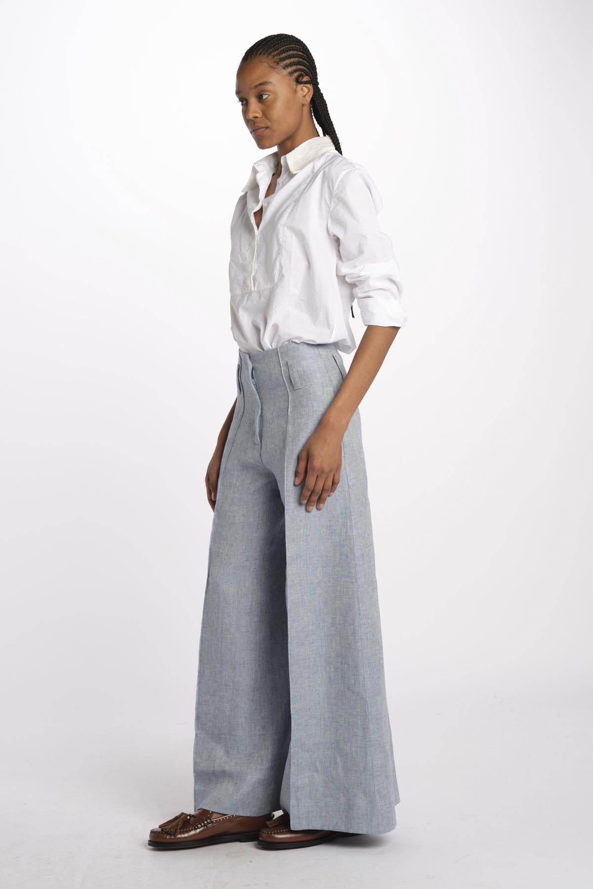 Pantalone ORIANA cropped nervature ORIANA540503 49 quelledue 