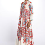 Abito lungo m/l fiori Maxi Hippydress MH BFF4 MA4 yvonne s. 