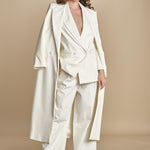 cappotto lungo smoking JIL ANN  IO1100X9049 WH011 ivy oak 