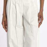 Pantaloni con pences KATHERINE PANT WHITE jejia 