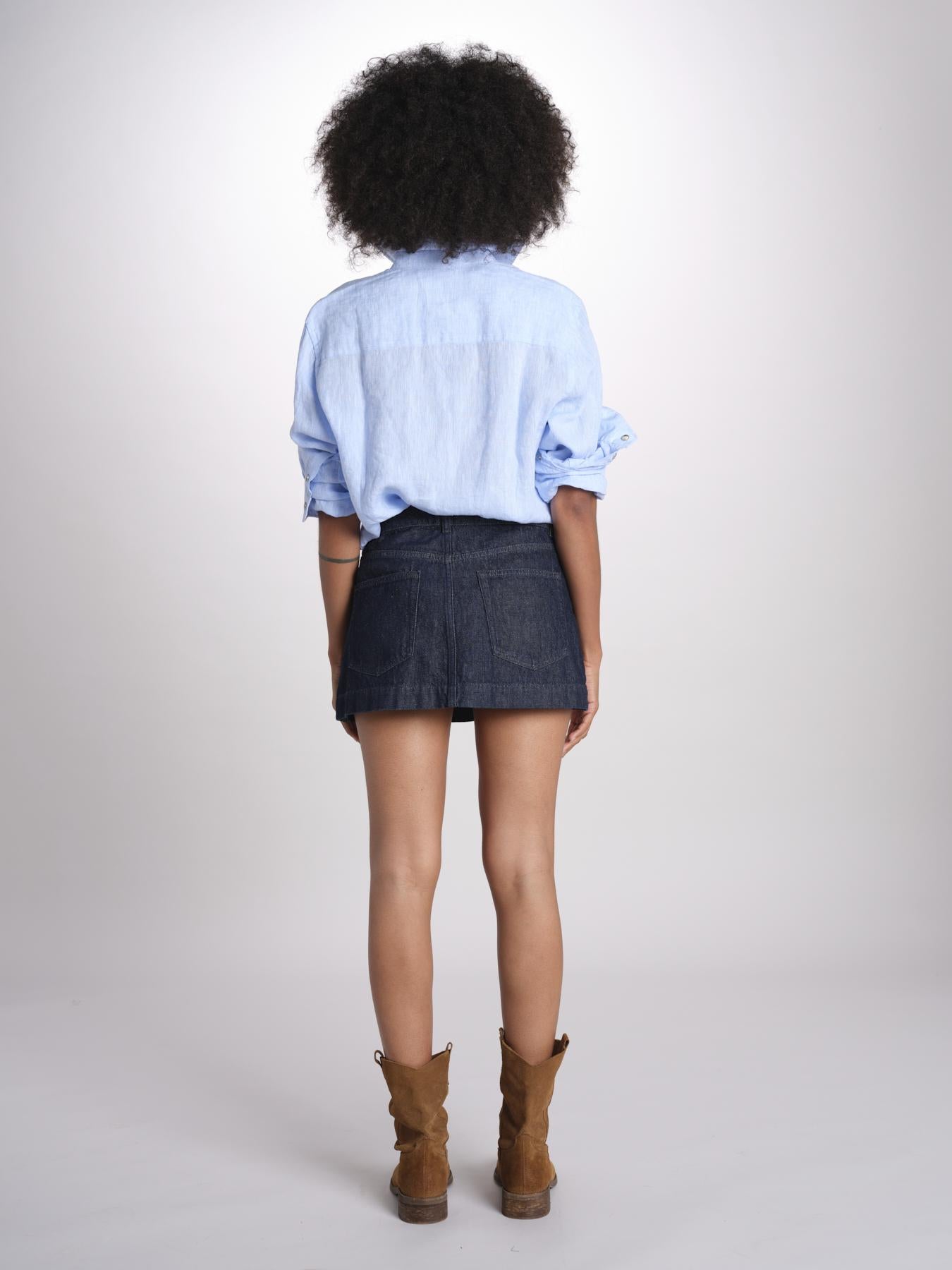 minigonna denim MIETTA C43 DENIM milaura 
