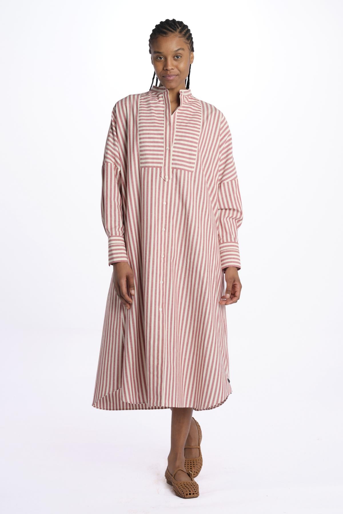 Chemisier BOY righe 14R539CO187 RED ines de la fressange 