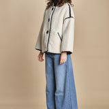 giaccone in ecomontone MAURY ECRU ba&sh 