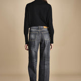 denim lungo diritto CLARA OPENBLACK true avenue 