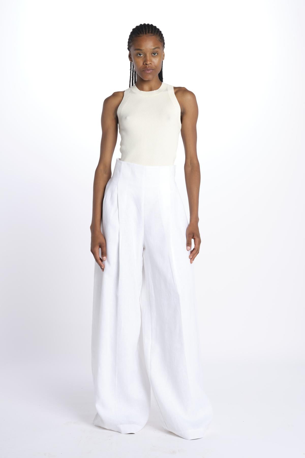 HEINI pantalone over PANTS HEINI BIANCO inasami 