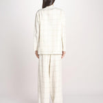 blazer a quadri U3248 IVORY dusan 