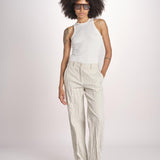 pantalone gessato 0142 22042 NATURALE aspesi 