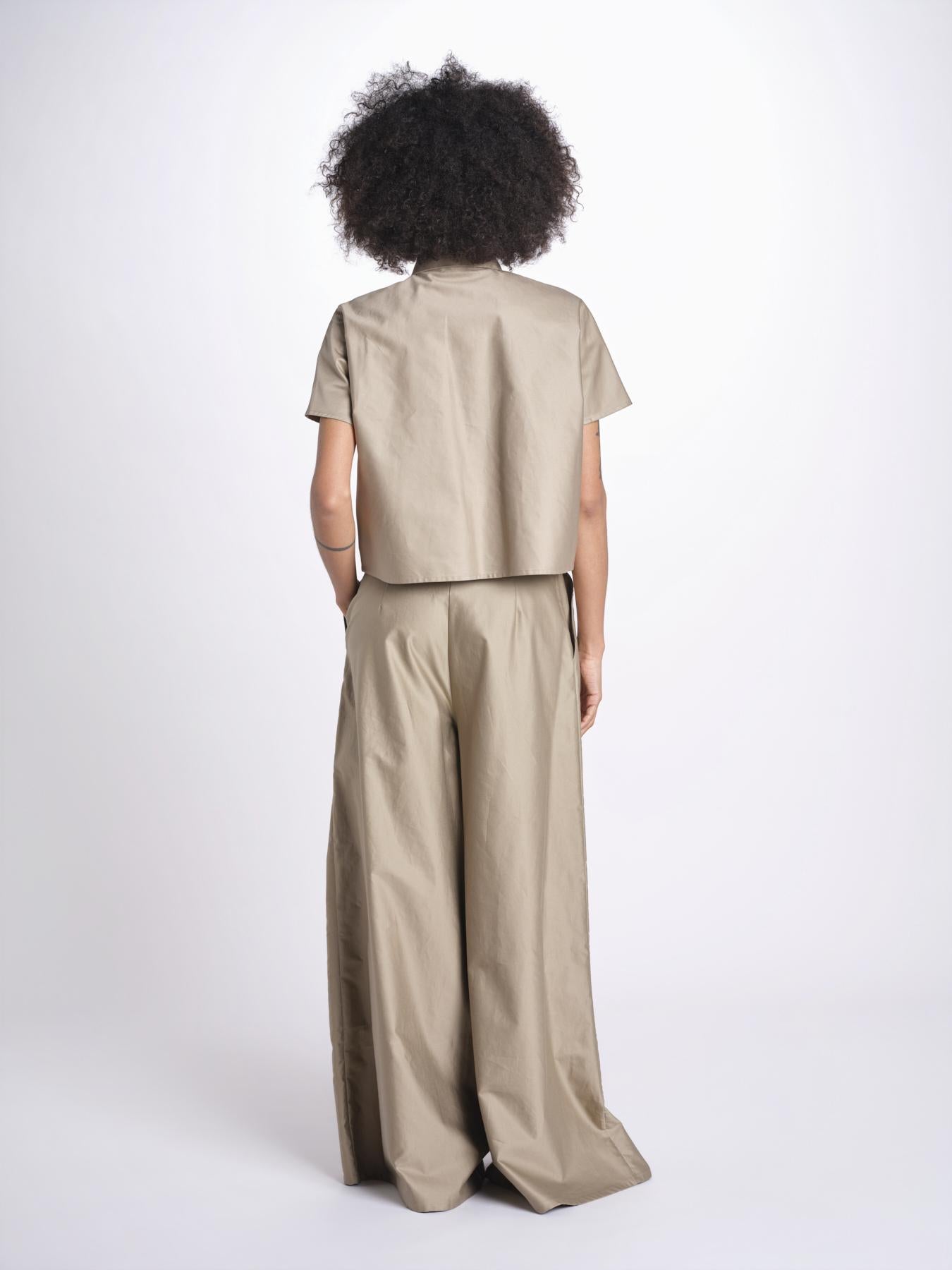 camicia in cotone con maniche corte U2172 CHINO dusan 