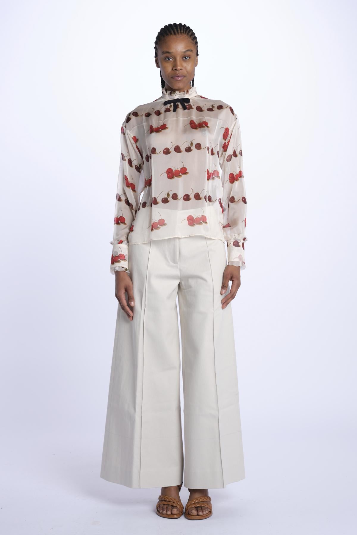 Camicia chiffon righe G043 5539 SAC1 n21 