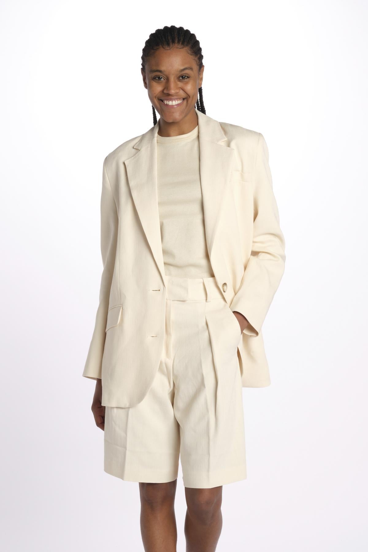 Blazer misto lino IO119055 WH014 ivy oak 