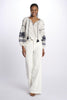 IBIZA shirt with applied embroidery by milaura.