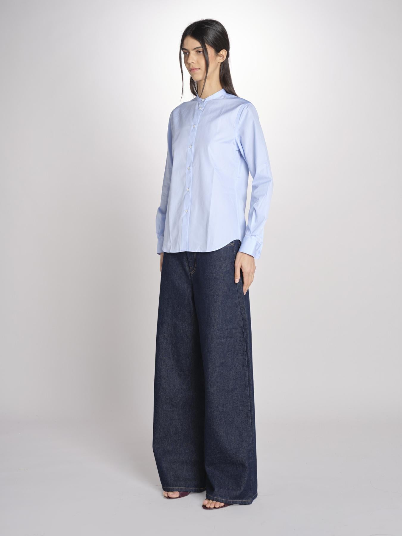 camicia con collo guru 5416 07126 AZZURRO aspesi 