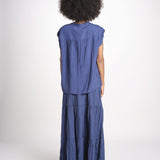 camicia con bottoni CLARENCELK DENIM laraethnics 