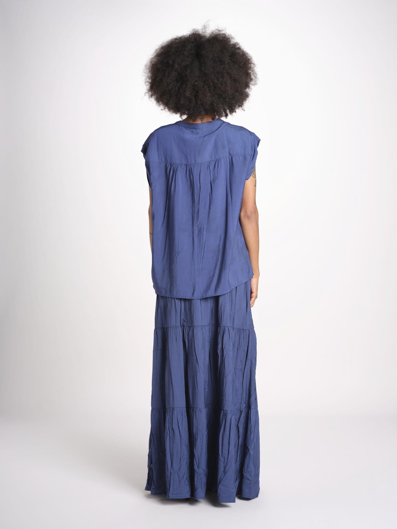 camicia con bottoni CLARENCELK DENIM laraethnics 