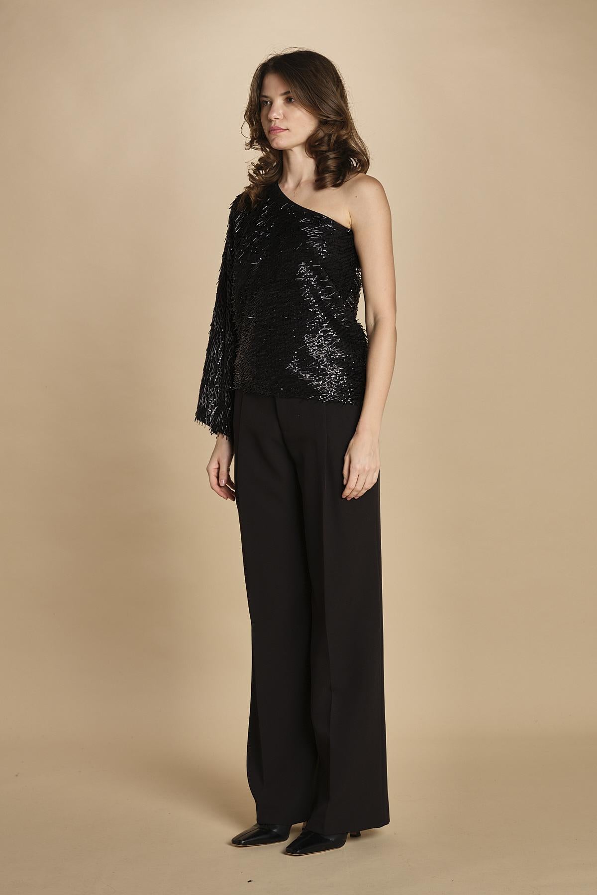 top monospalla perline 31104-309 NERO 29 federica tosi 