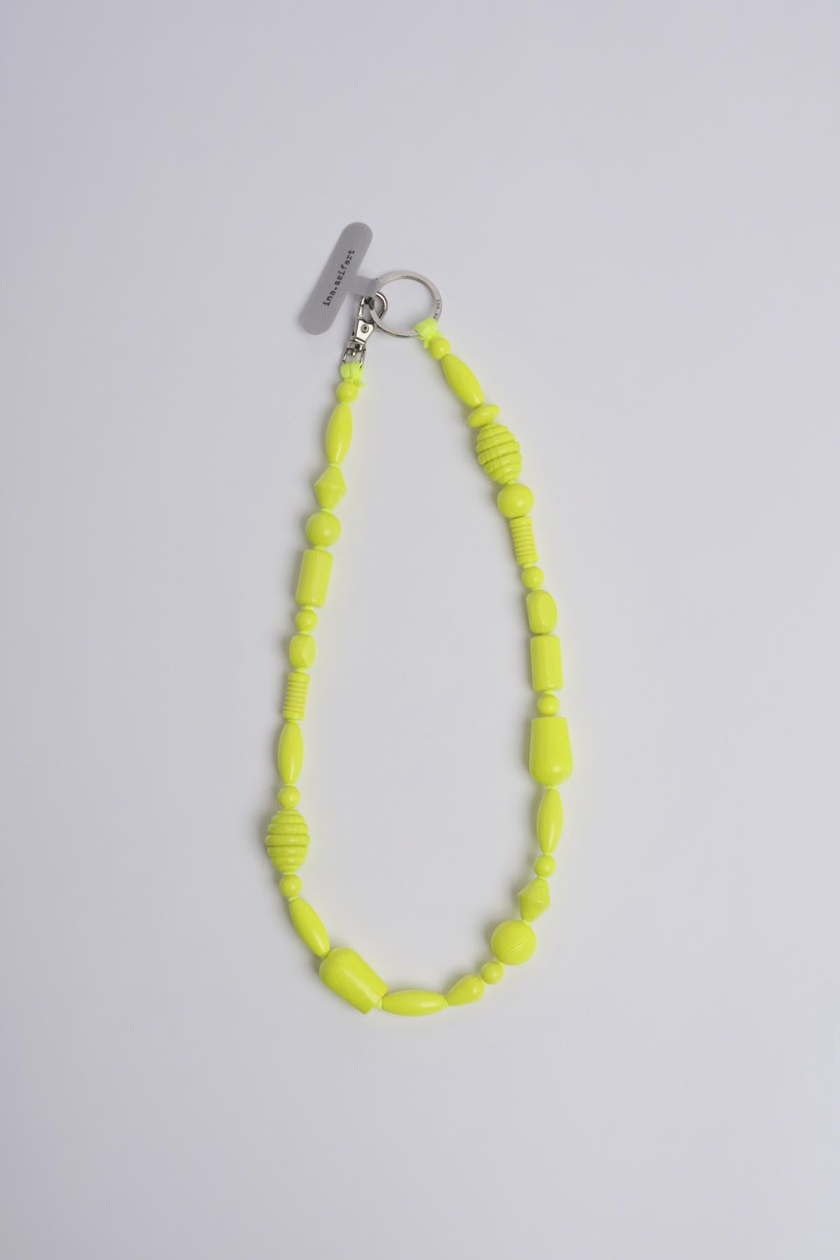 Portachiavi con perline PERLENMIX NEONYELLOW ina.seifart 