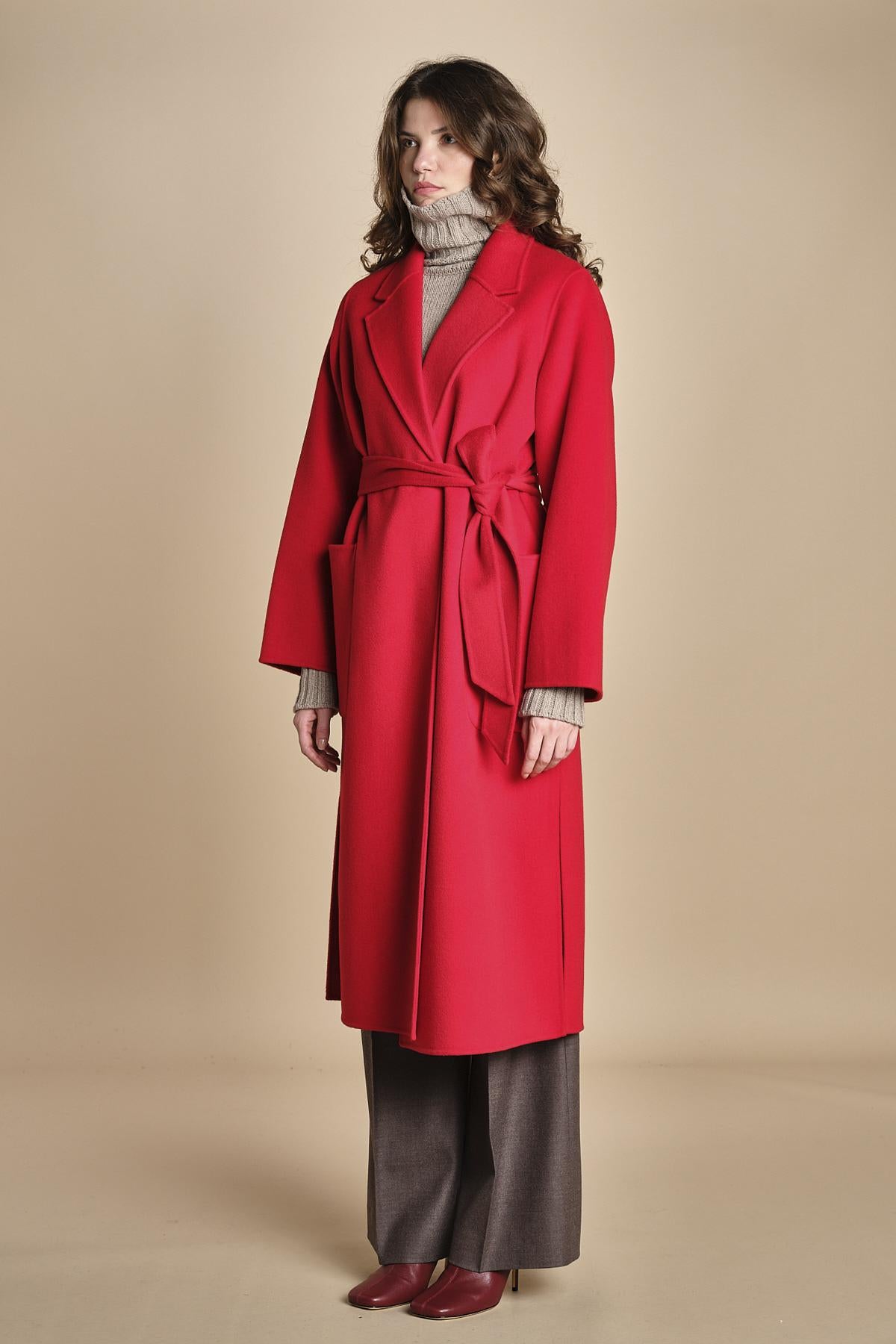 cappotto vestaglia double CELIA IO111046 RED ivy oak 