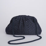 GAME clutch pochette intrecciata GAME CLUTCH NAVY maria la rosa 