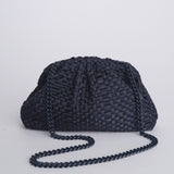 GAME clutch pochette intrecciata GAME CLUTCH NAVY maria la rosa 