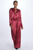 2-pleat satin trousers