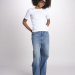 tshirt manica corta a costine KRISTIN IO1100X2351 BRIGHT WHITE WH001 ivy oak 