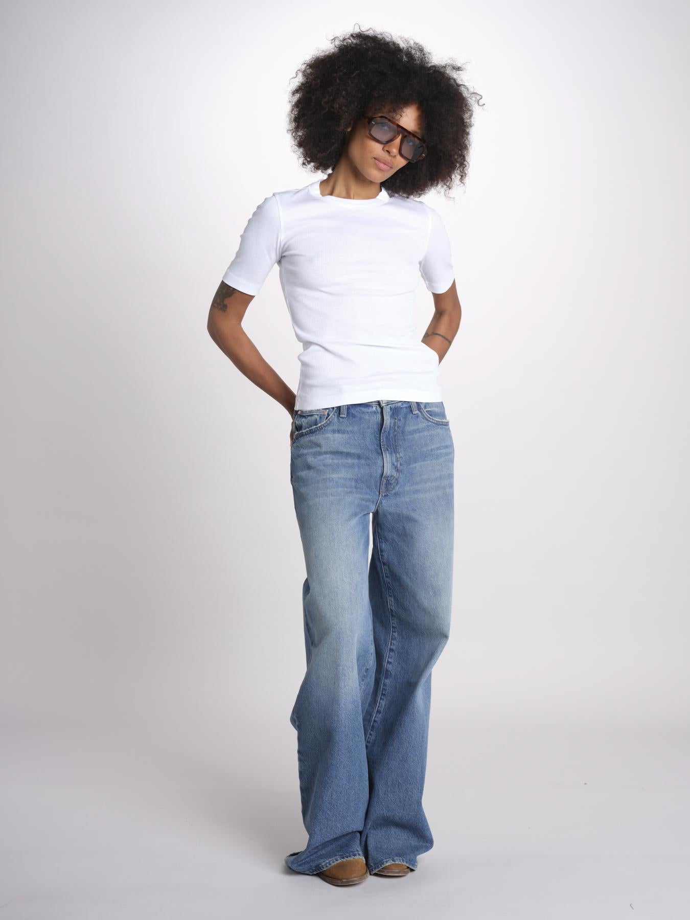 tshirt manica corta a costine KRISTIN IO1100X2351 BRIGHT WHITE WH001 ivy oak 