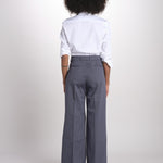 pantalone diritto in cotone MELODY L 684 54 70 SLATE quelledue 