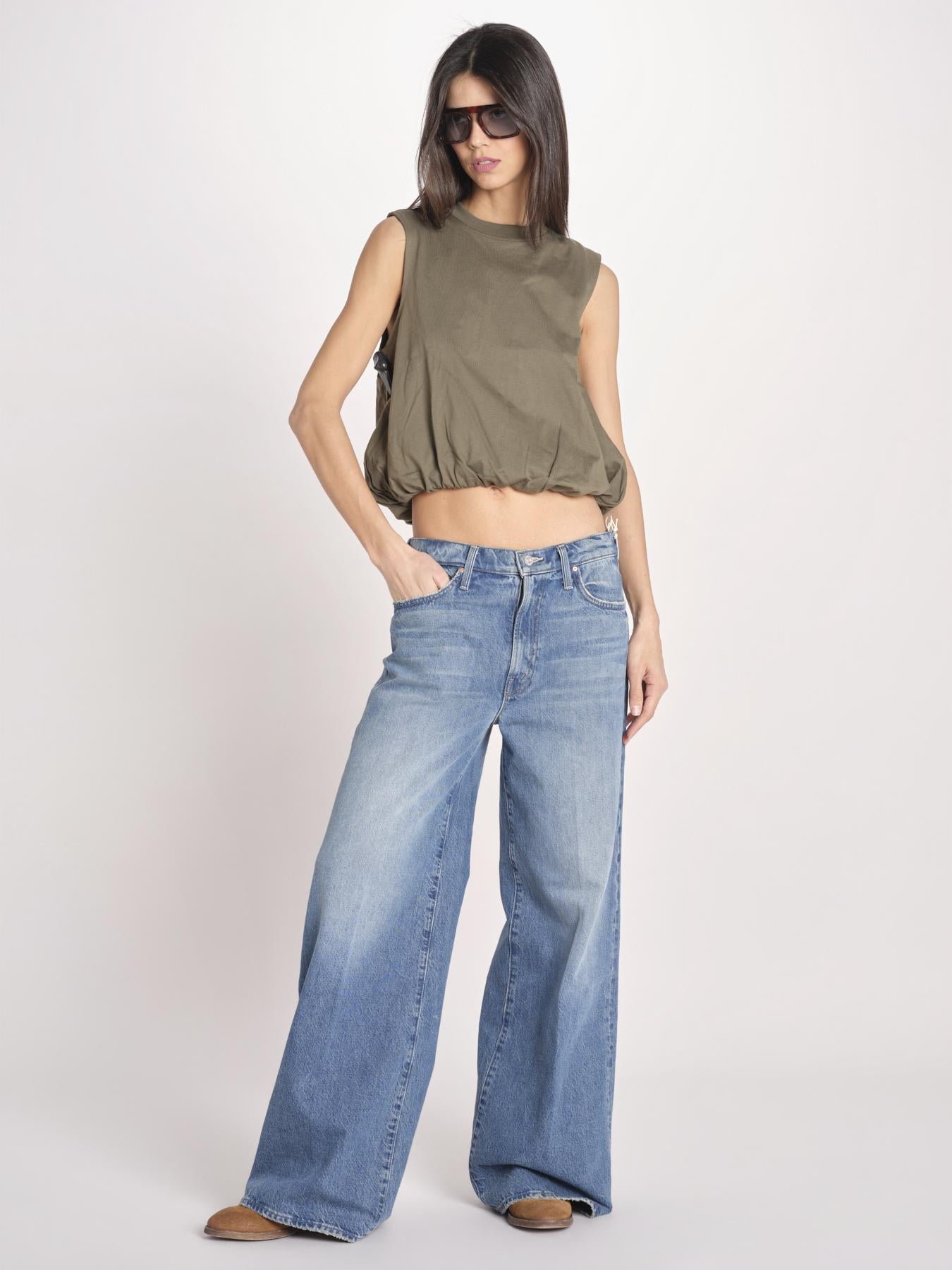 t-shirt s/m con elastico fondo VILLENA 026TS567JE MILITARE woc 
