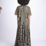 top con fiori intarsiati KOUFONISI M1721 PESTO lace the label 
