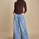 denim over MUSC LIGHT USED BLUE ba&sh 