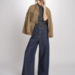 Camicia intarsio maniche alette GIFTY 6EVA04-V09857 ORAGE vanessa bruno 