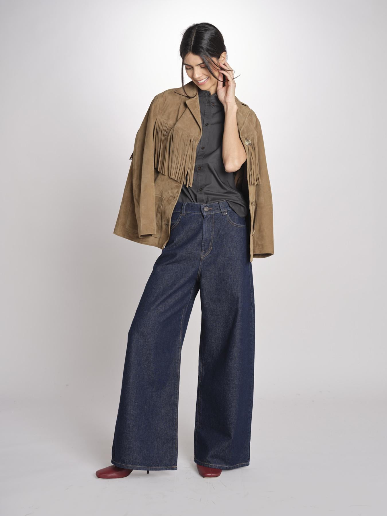 Camicia intarsio maniche alette GIFTY 6EVA04-V09857 ORAGE vanessa bruno 