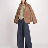 camicia in popeline manica corta EDUCATA 2615111172600 025 VERDE OLIVA weekend maxmara 