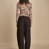 top in jersey a fiori IKAT TINY 339748 PINK farm rio 
