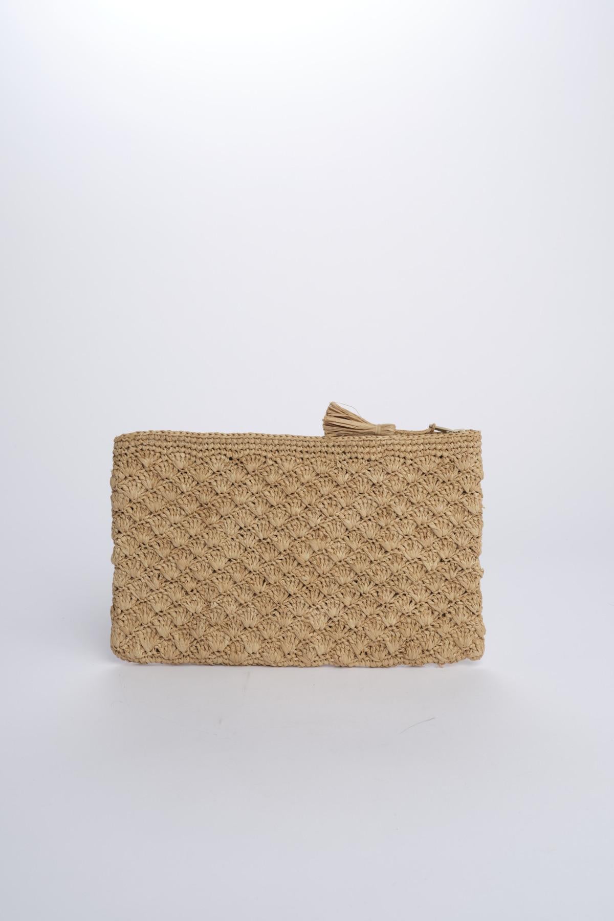 LOKI pochette in rafia 01BG456 ECRU bagatelle france 