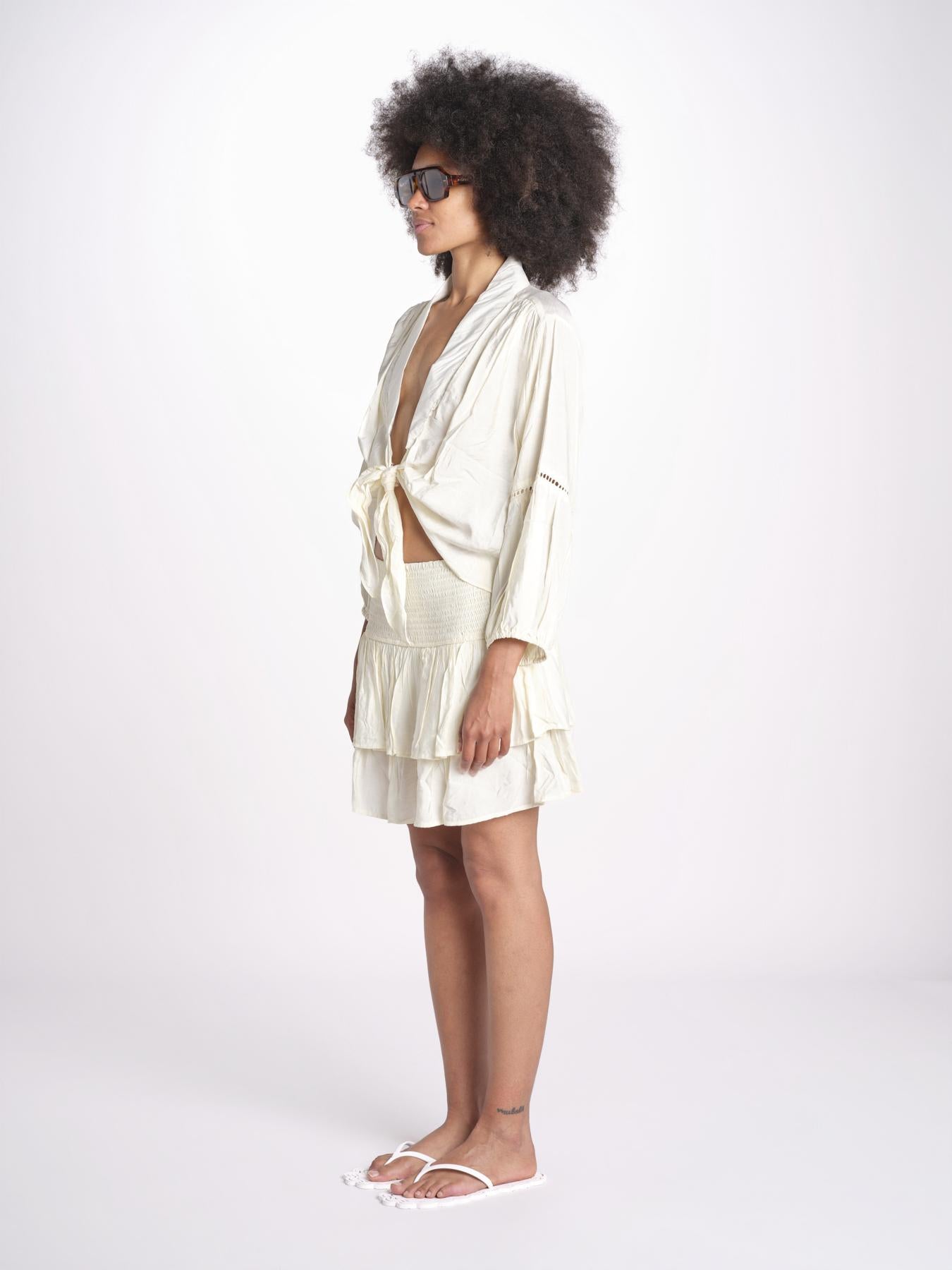 camicia con nodo MARIABL NACRE laraethnics 