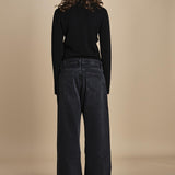 body scollo a v in merinos ANDERSON KNIT BODY BLACK herskind 