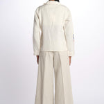 LORAINE giacca con fiori ricamati E25VE013 ECRU stella forest 