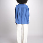 camicia con rouge POEMA SH005 BLUE laurence bras 