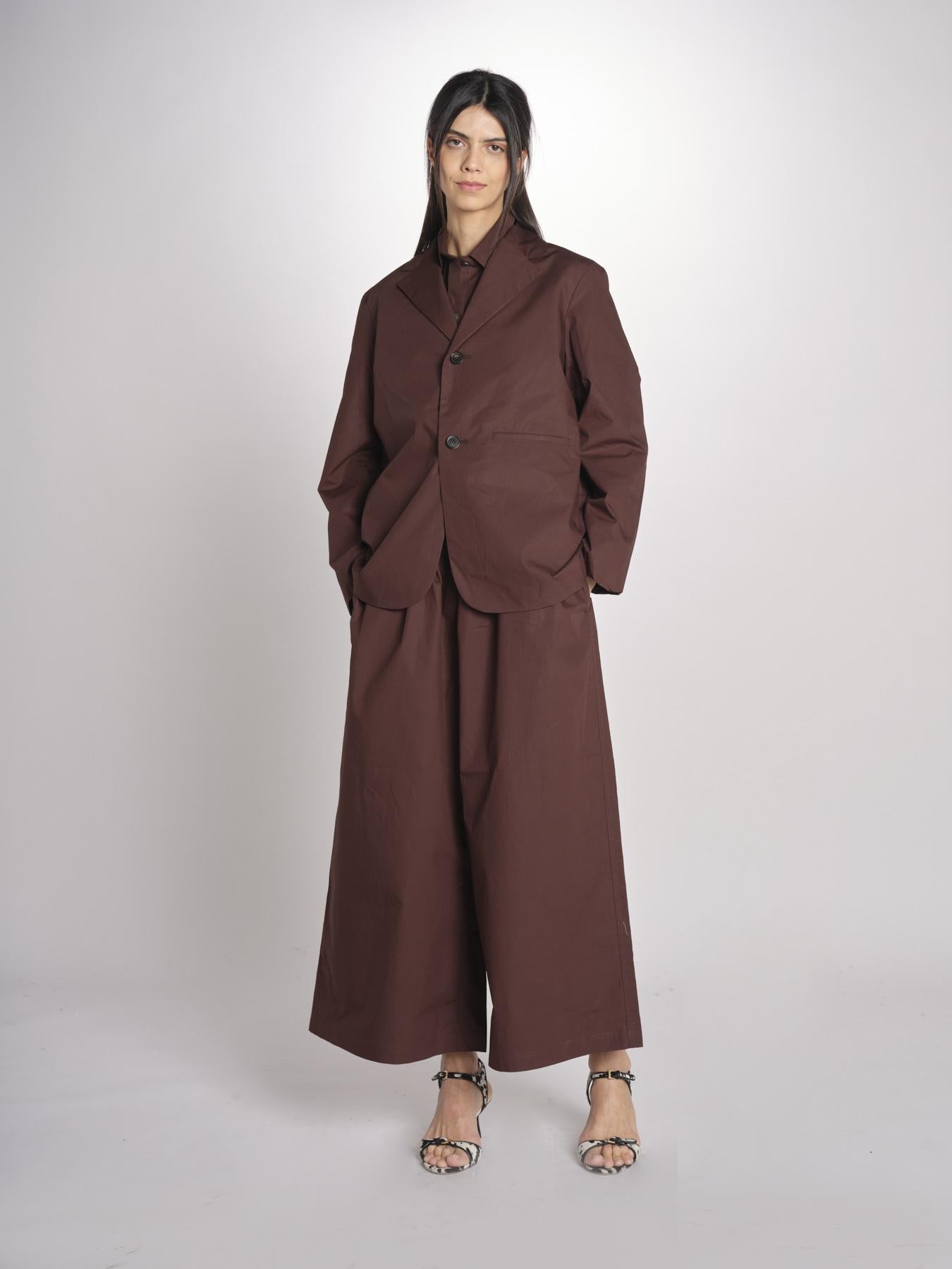 Blazer in cotone CYRANO CACAO sofie d'hoore 
