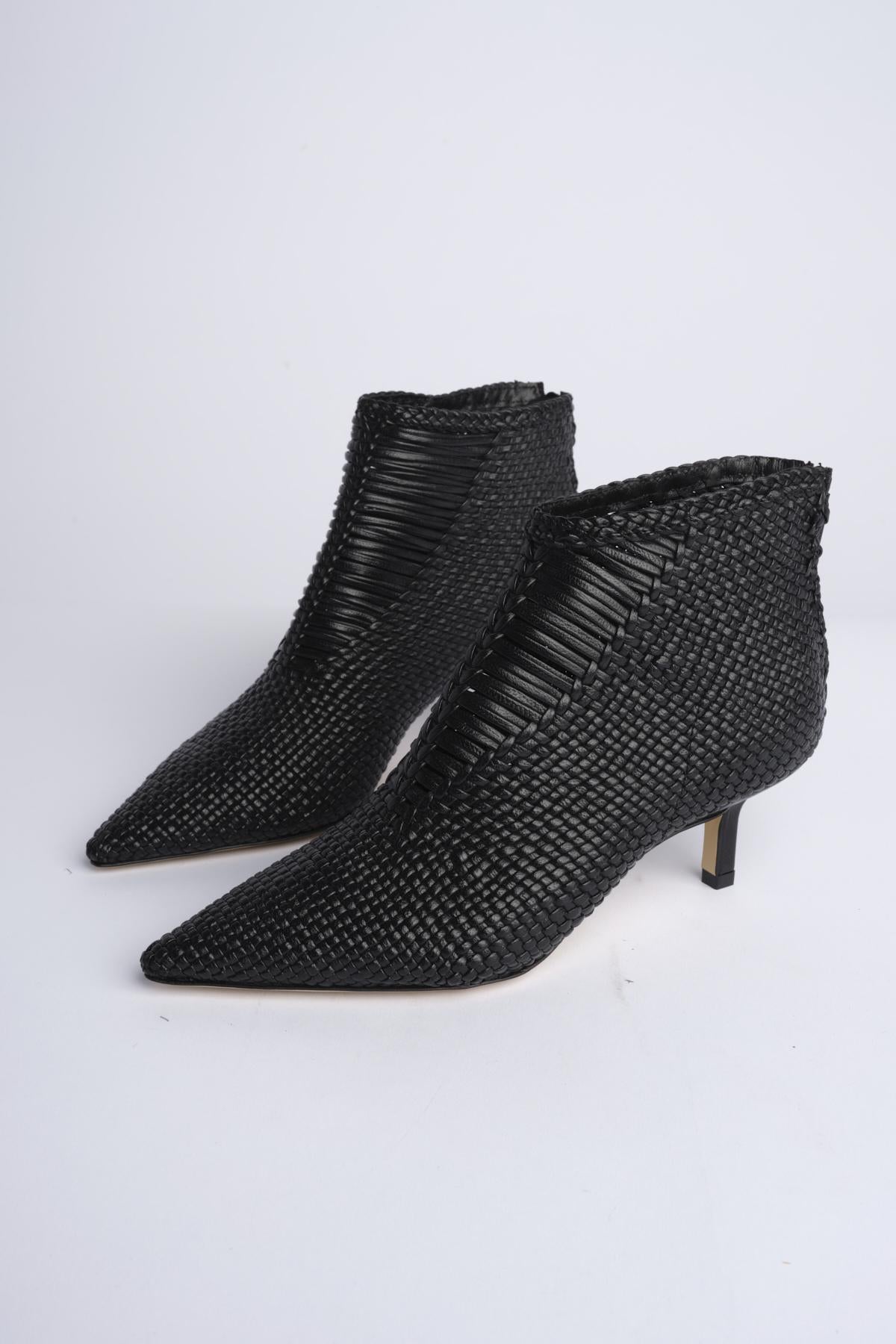 Stivaletto intrecciato 9506 NERO milaura 