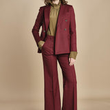 pantalone diritto con nervature in gabardina OTTAVIA 67339 164 quelledue 