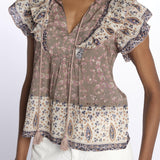 Top BANI stampato 643001 MULTI m.a.b.e. 