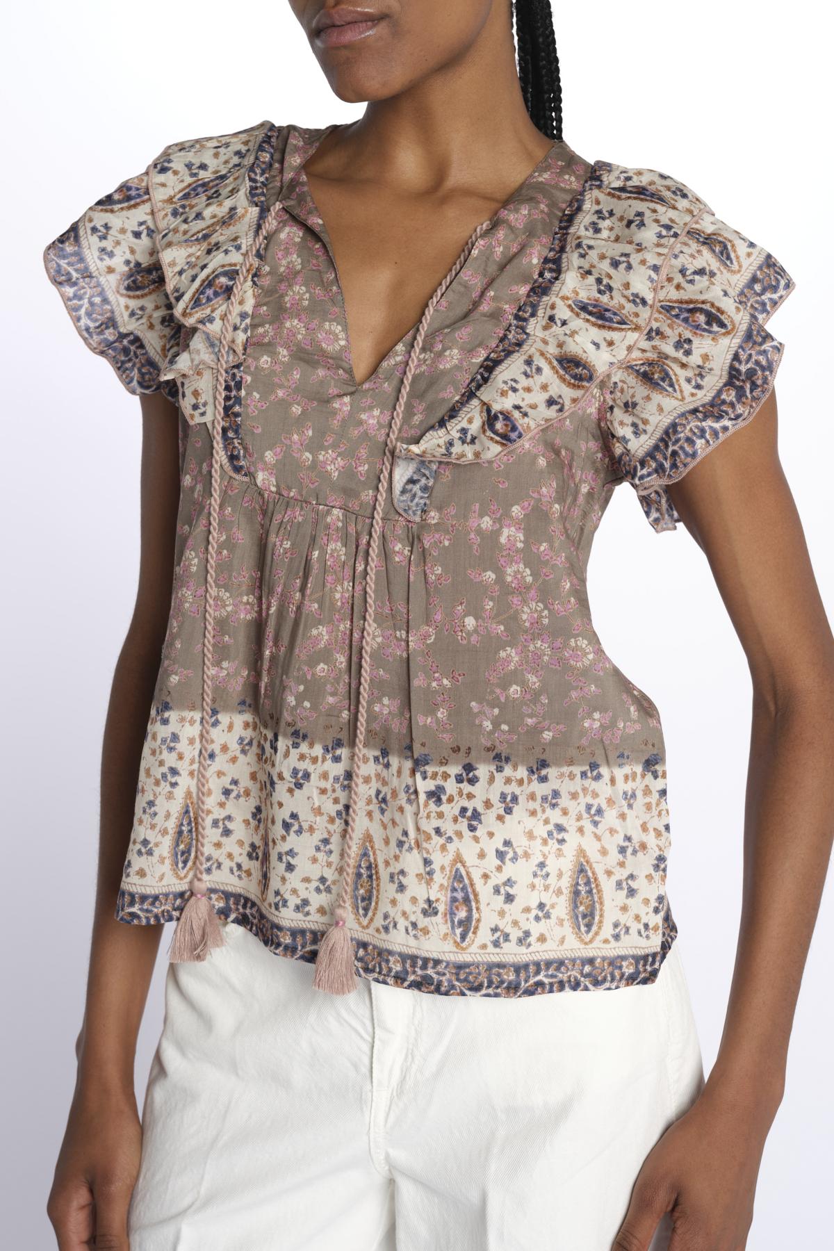 Top BANI stampato 643001 MULTI m.a.b.e. 
