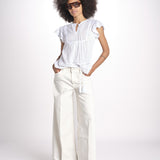 camicia con plastron e stelline NAVY 747302 WHITE mabe 