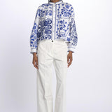 Giacca/camicia MAMIE ricamata MAMIE1BBL BLUE antik batik 