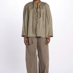 Camicia over con pieghe DARIA SHIRT TAUPE jejia 