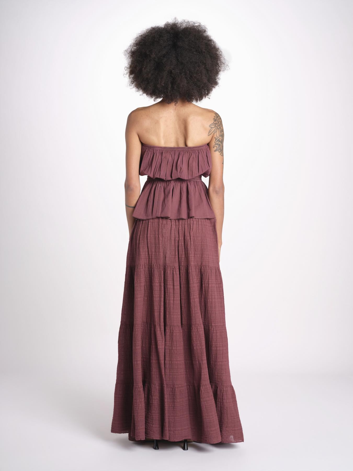 top con elastico PHOEBE WINE christianzen 