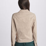 giacca camoscio MIL030 BC milaura 